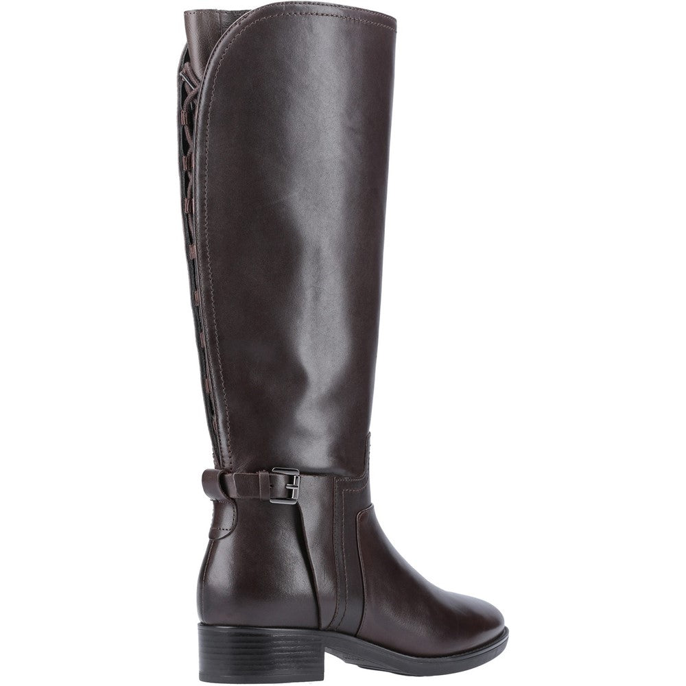 Womens Geox Felicity Long Boot Dark Brown