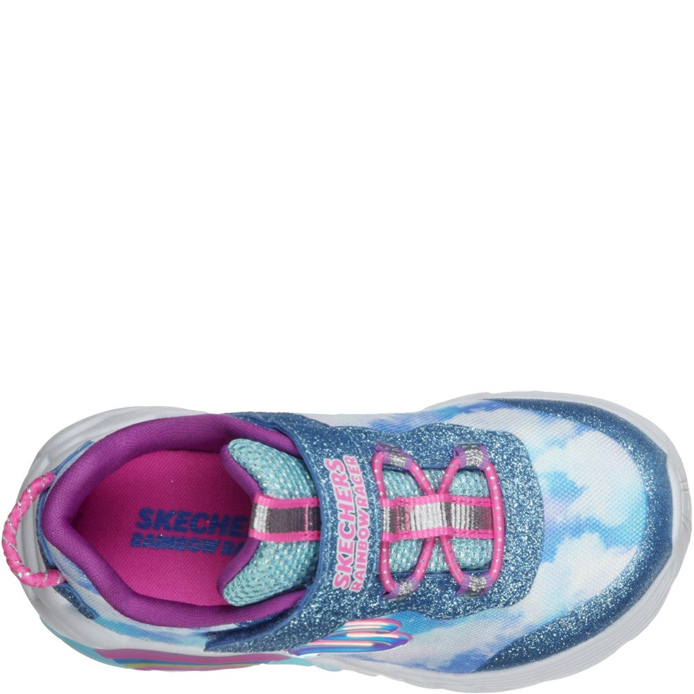 Skechers S Lights Rainbow Racers Trainer
