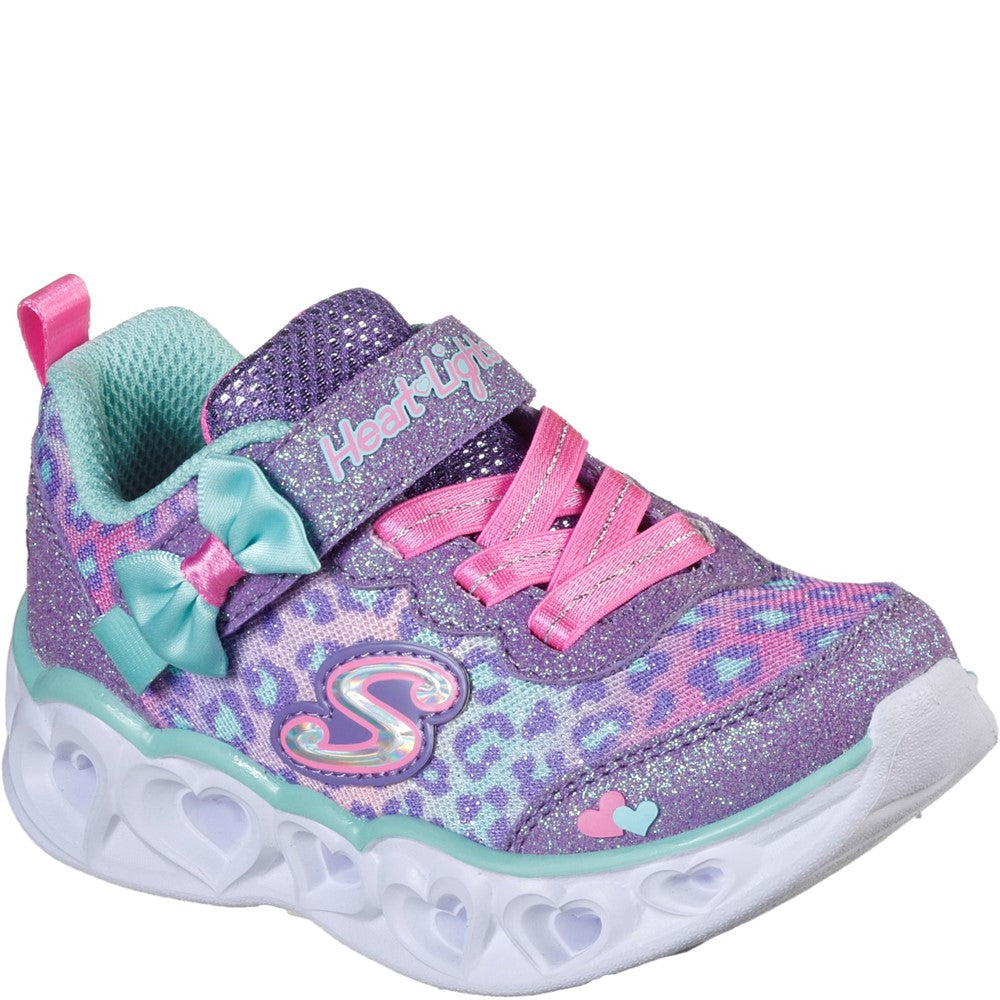 Skechers Heart Lights Touch Fastening Trainer