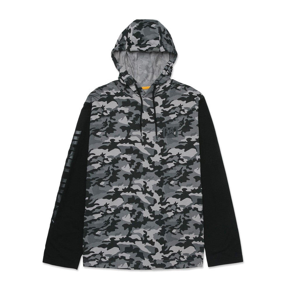 Caterpillar Hooded Long Sleeve Tee