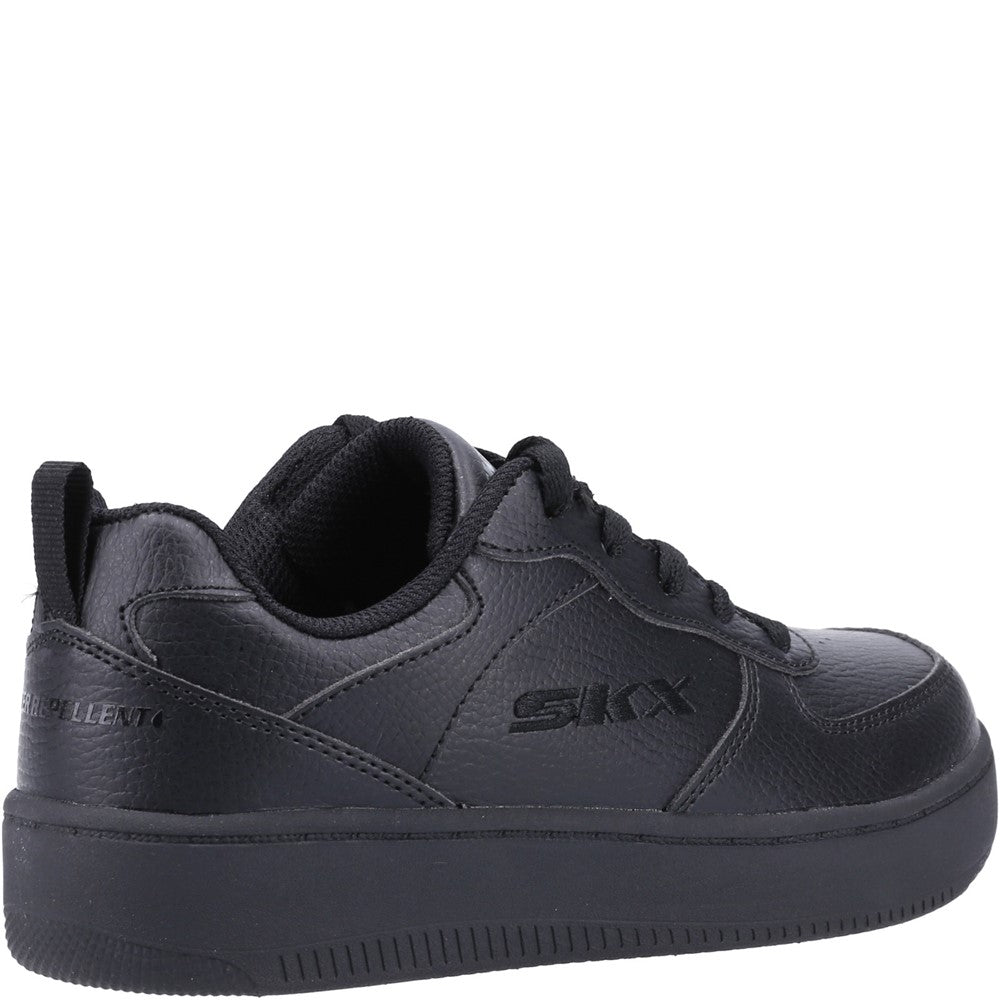 Boys Skechers Sport Court 92 School Shoes Black