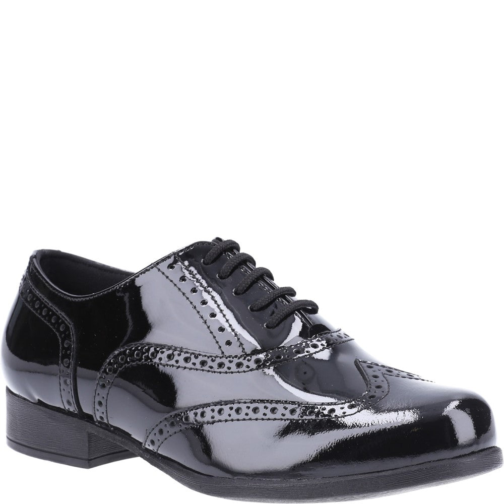 Hush Puppies Kada Patent Junior School Shoes