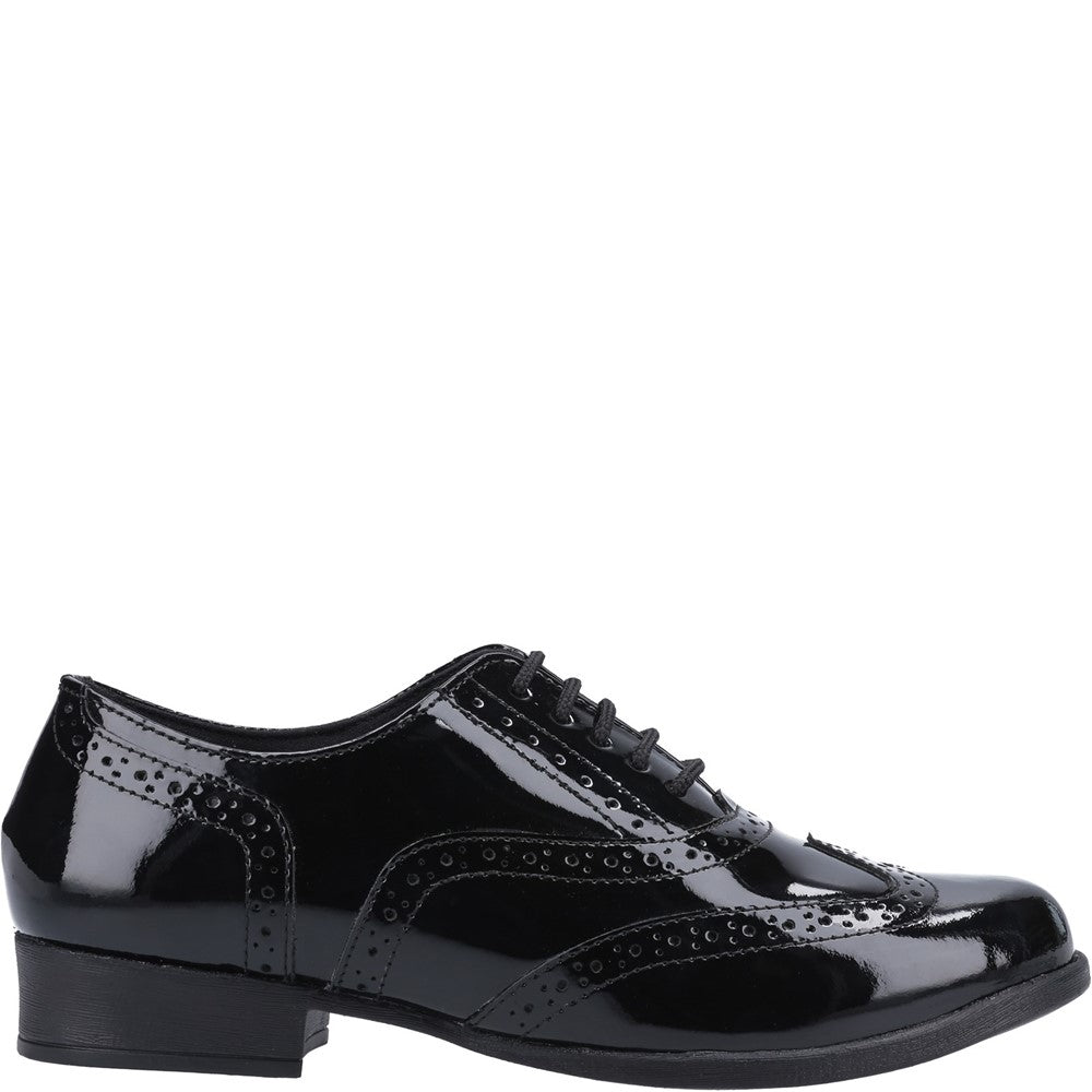 Hush Puppies Kada Patent Junior School Shoes