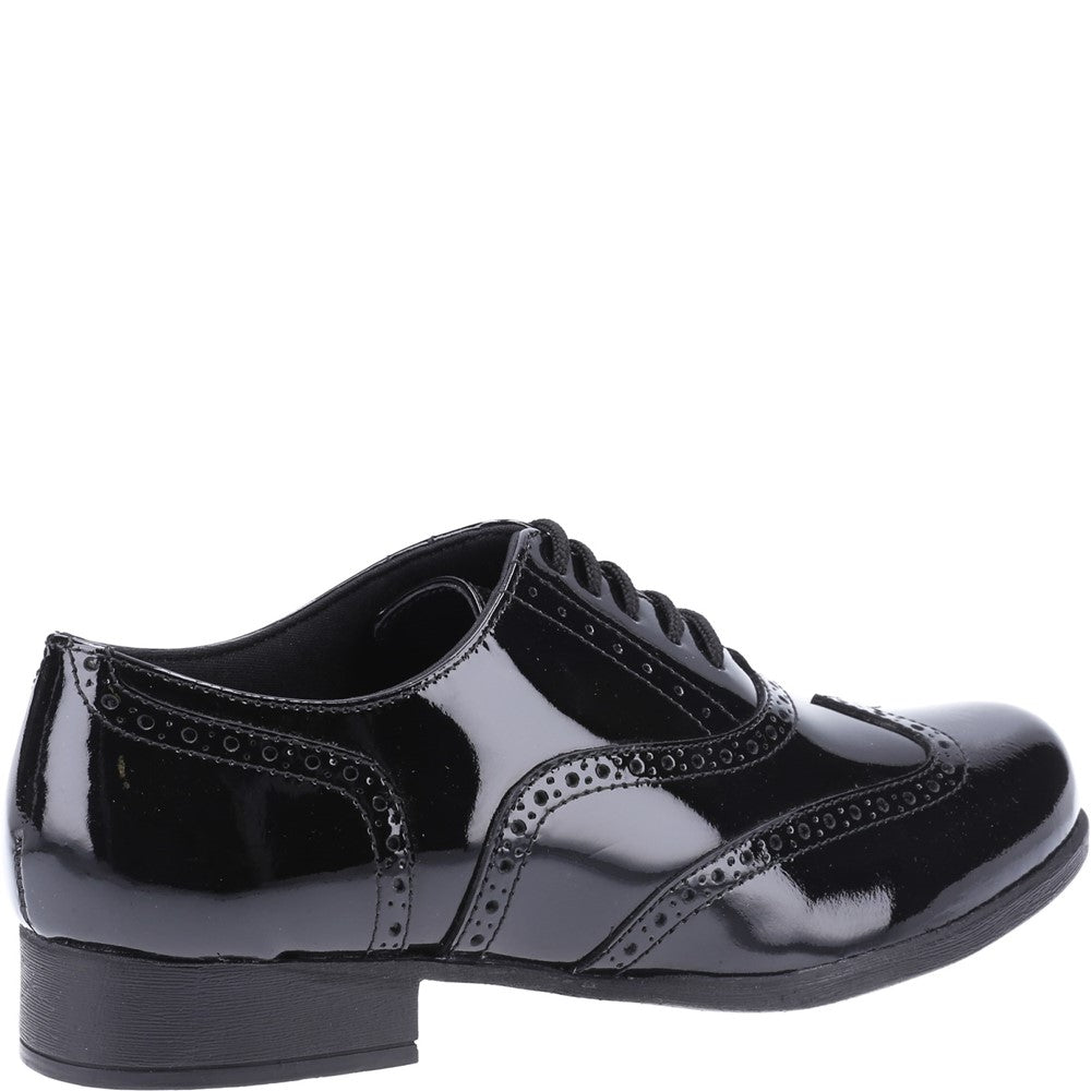 Hush Puppies Kada Patent Senior School Shoes