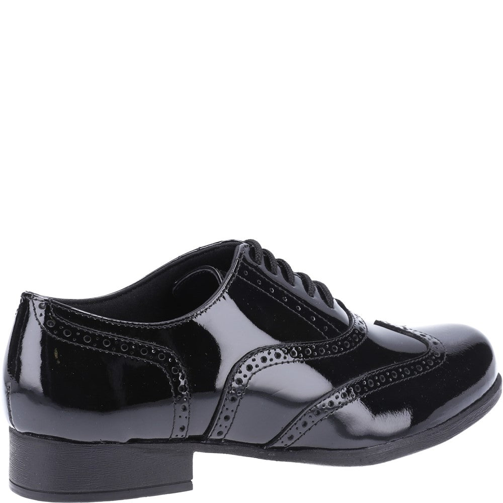 Hush Puppies Kada Patent Senior School Shoes