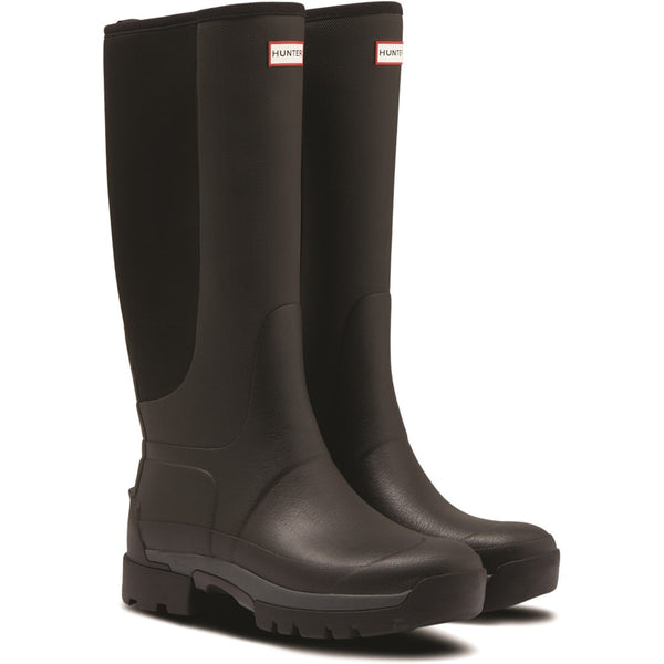 Mens Hunter Balmoral Hybrid Tall Wellington Black – Brantano