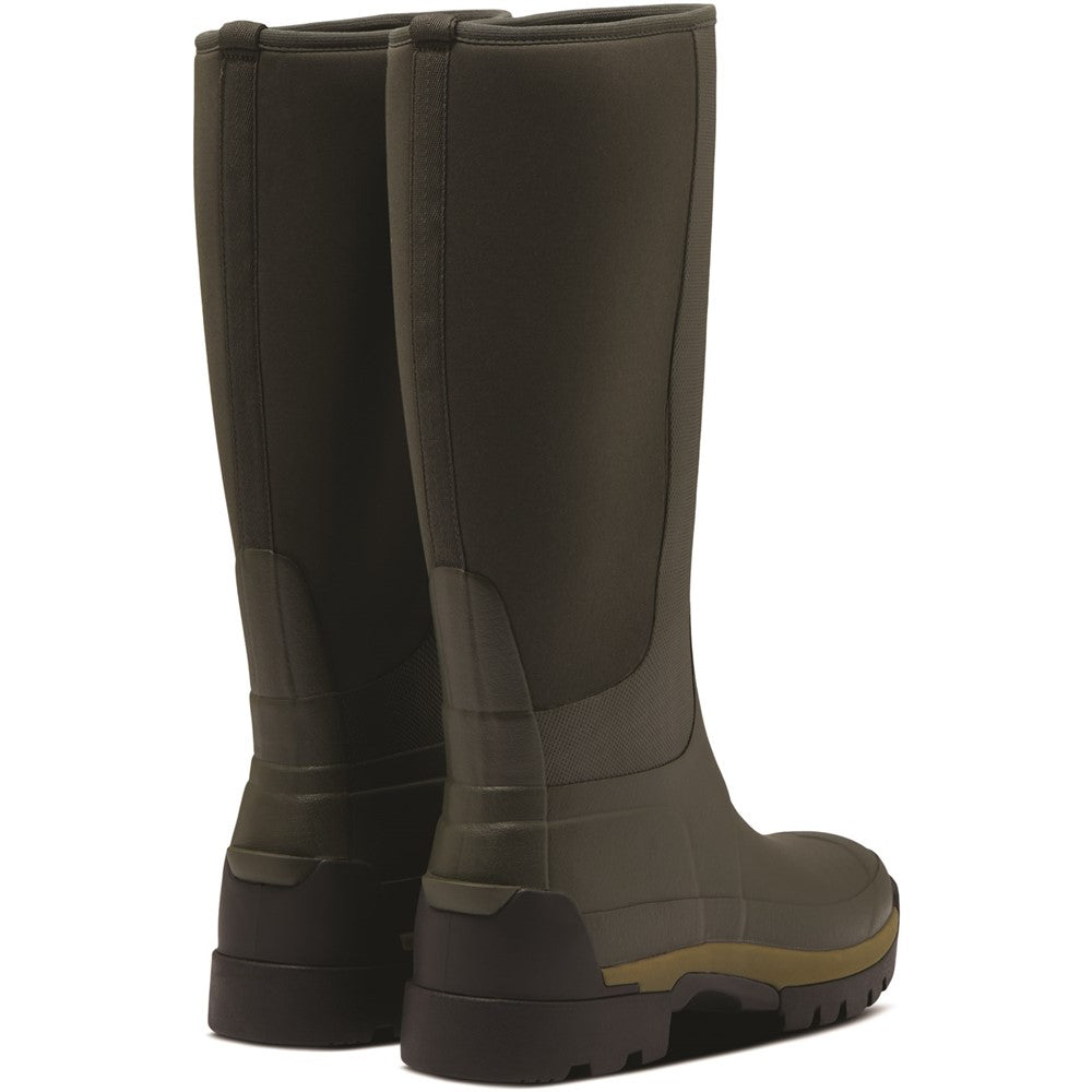 Mens Hunter Balmoral Hybrid Tall Wellington Dark Olive – Brantano