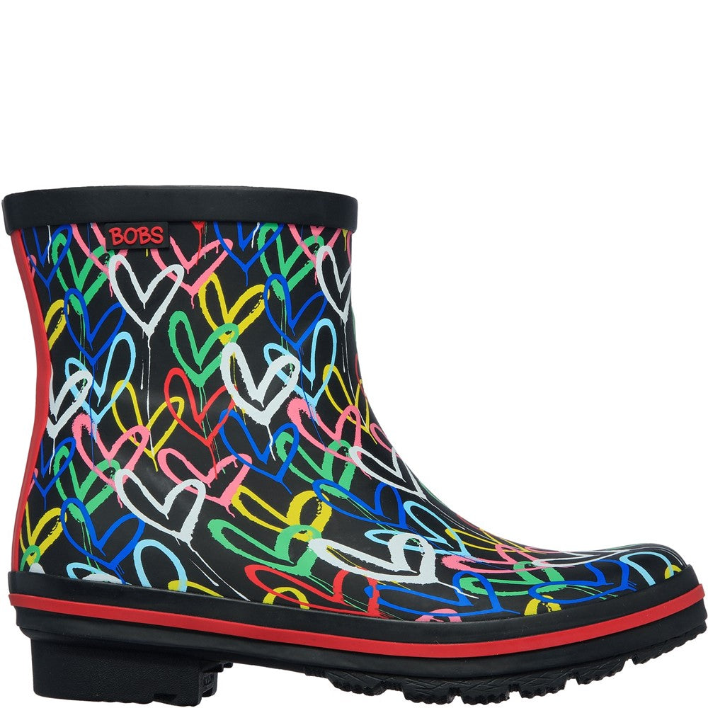 Skechers Rain Check Raining Love Patterned Wellingtons