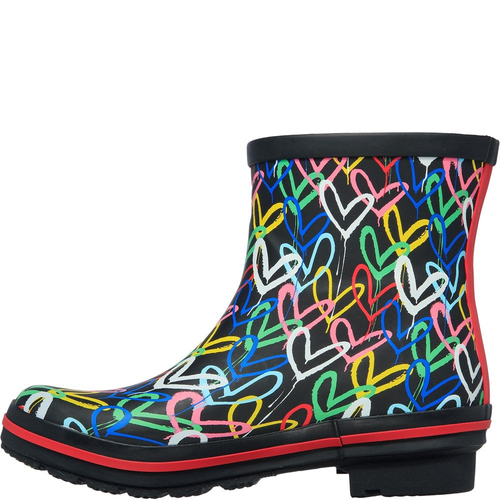 Skechers Rain Check Raining Love Patterned Wellingtons