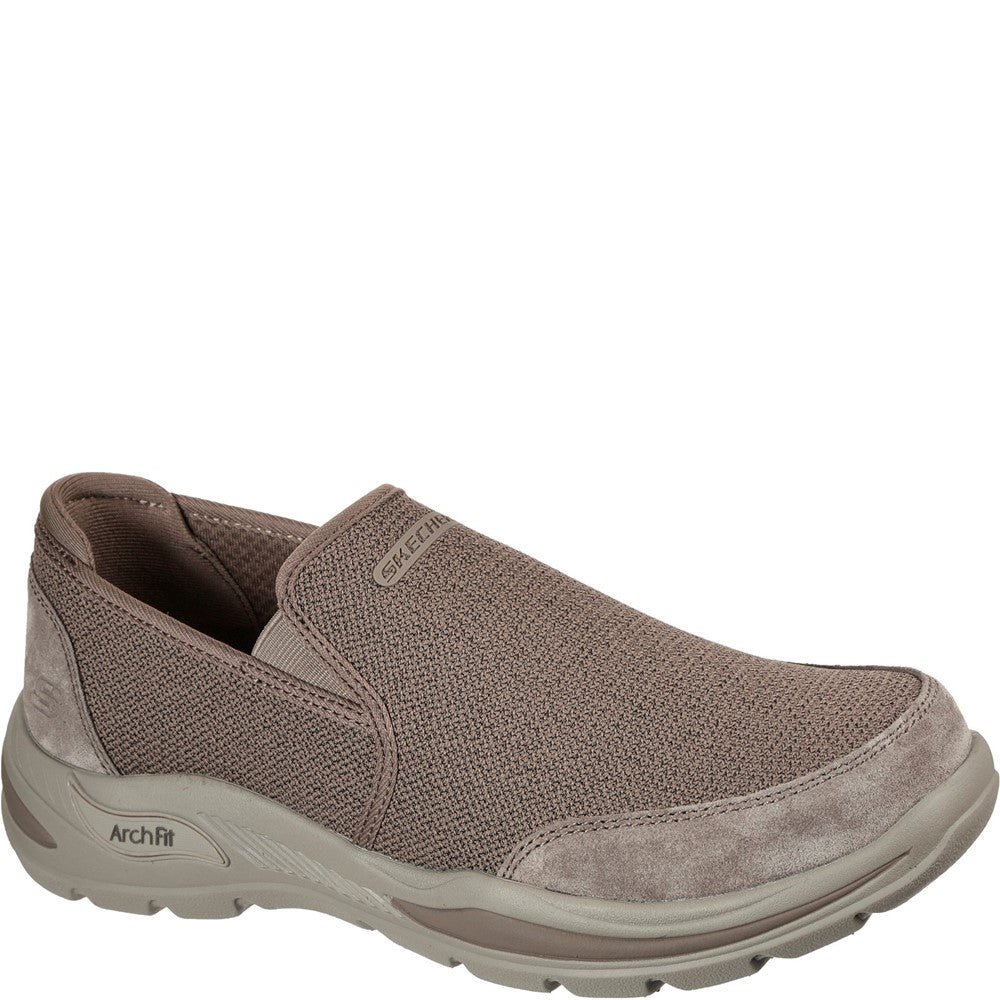 Mens Skechers Arch Fit Motley Ratel Shoes Brown – Brantano
