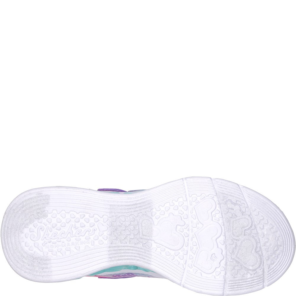 Skechers Flutter Heart Lights Simply Love Trainers