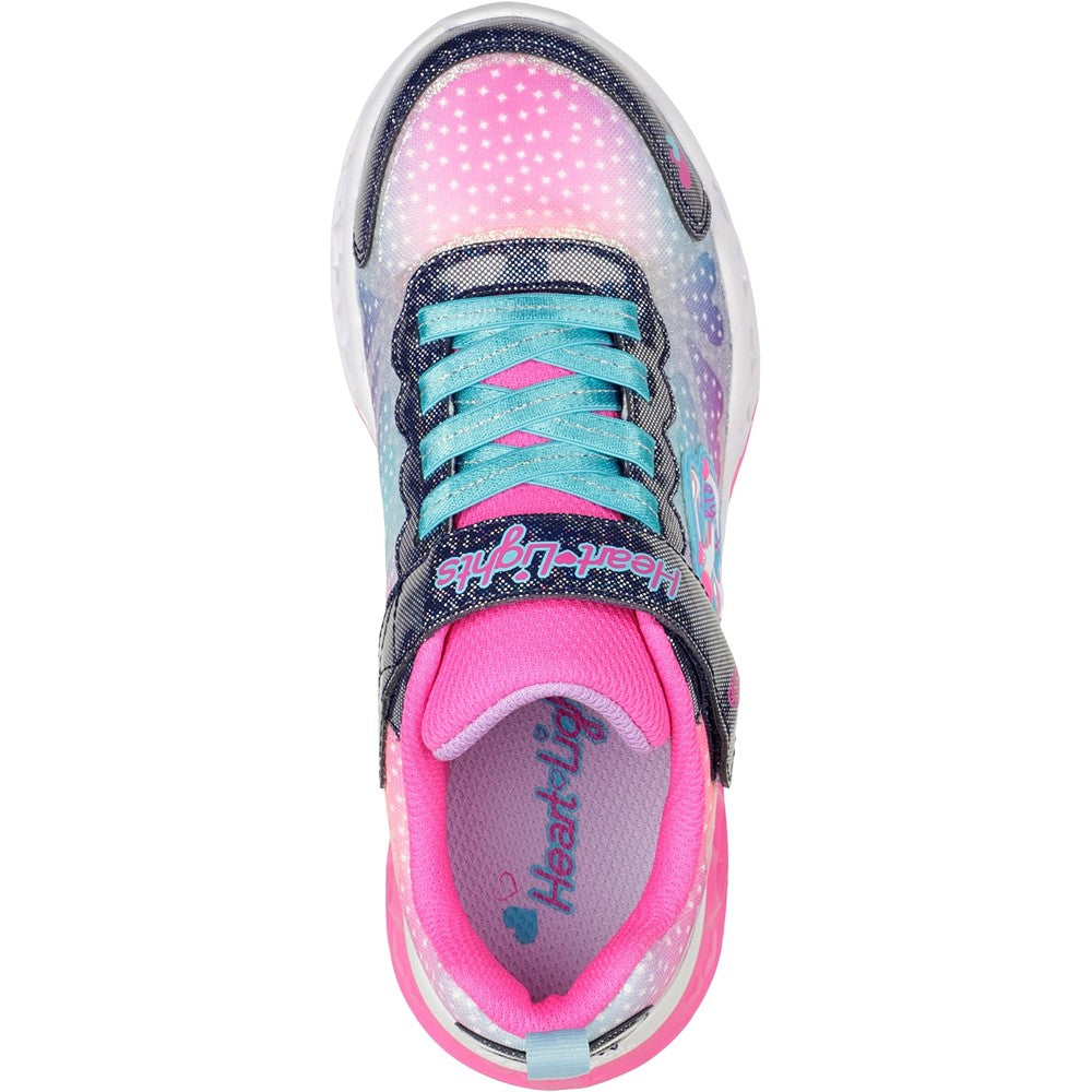 Skechers Flutter Heart Lights Simply Love Trainers