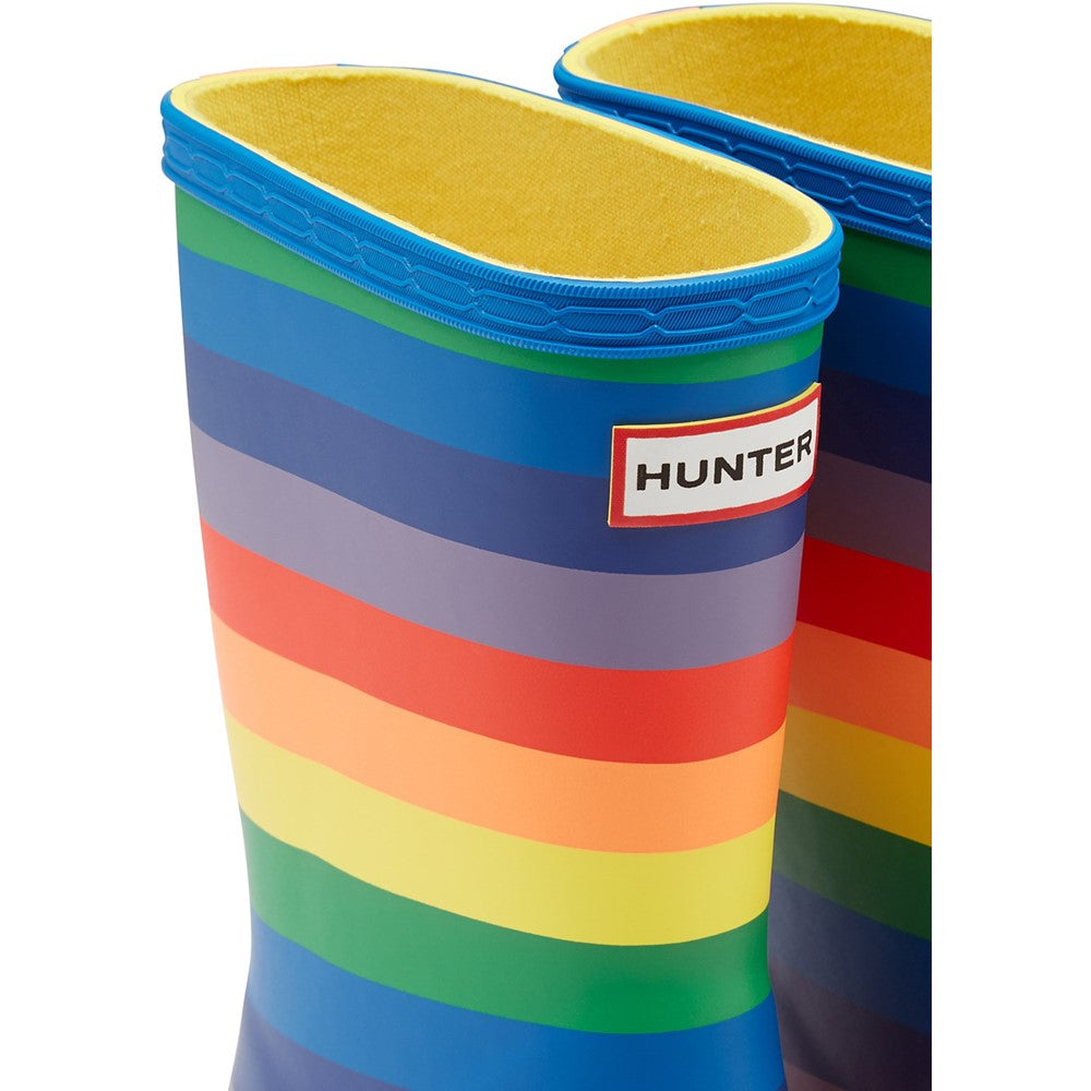 Hunter Original First Classic Rainbow Print Wellington Boots
