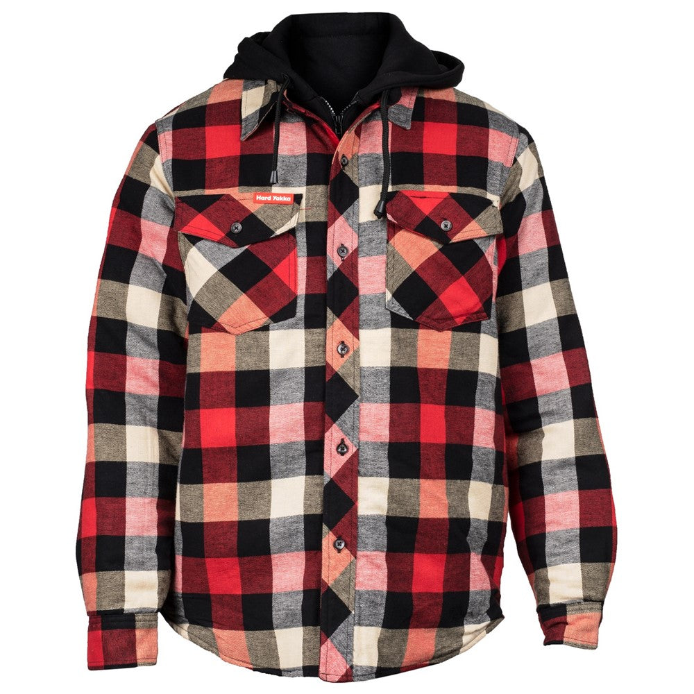 Hard Yakka Quilted Flannel Shacket