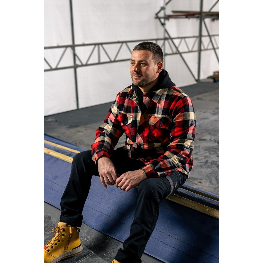 Hard Yakka Quilted Flannel Shacket