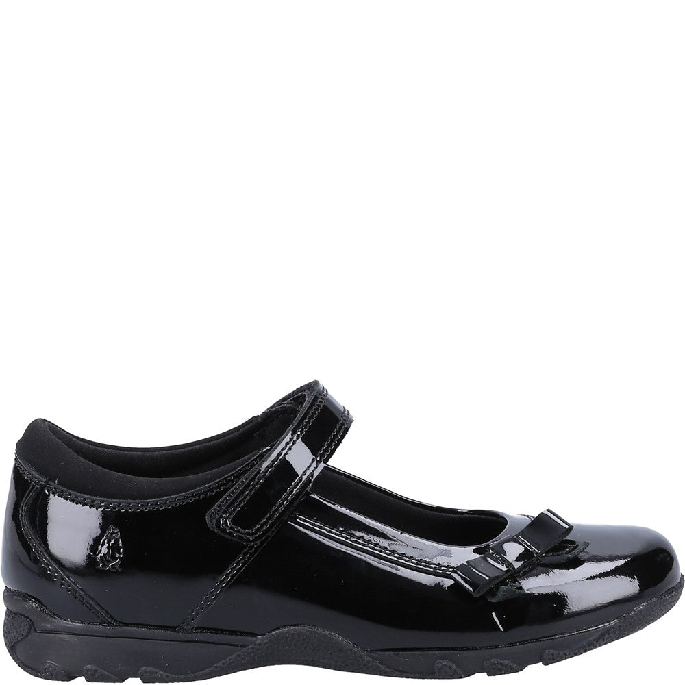 Hush Puppies Carrie Junior Patent School Shoes