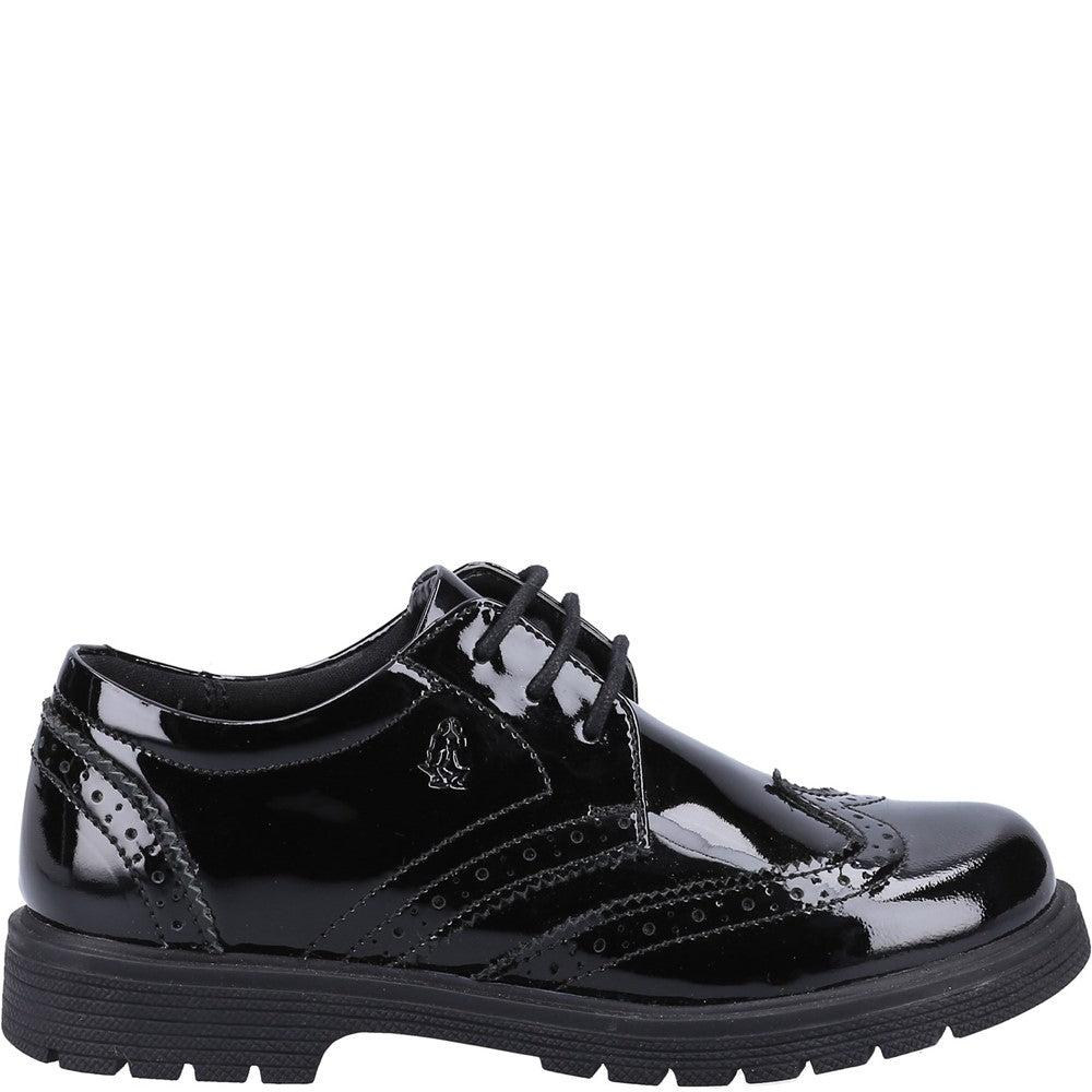 Hush Puppies Sally Patent Senior School Shoes