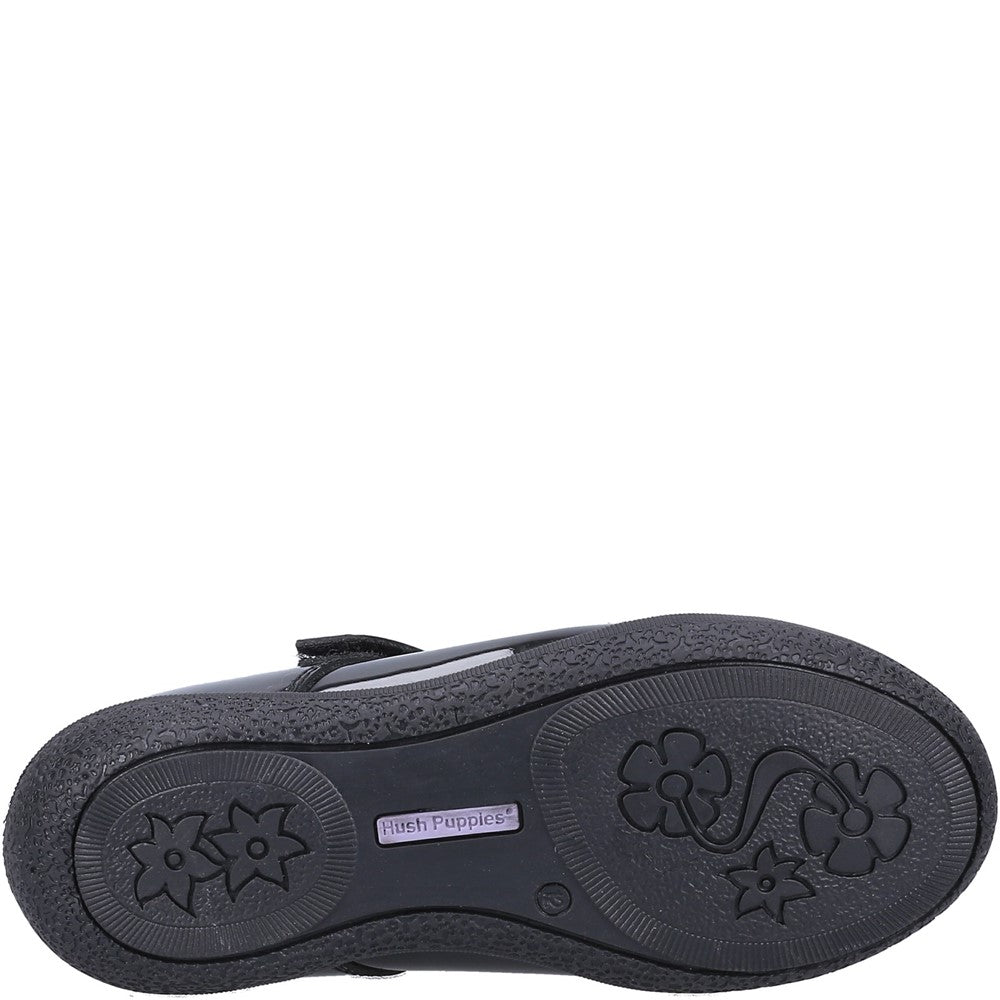 Hush Puppies Rosanna Junior Patent School Shoes