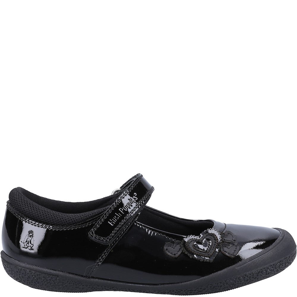 Hush Puppies Rosanna Junior Patent School Shoes