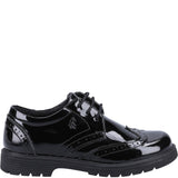Hush Puppies Sally Patent Senior School Shoes
