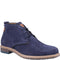 Navy suede