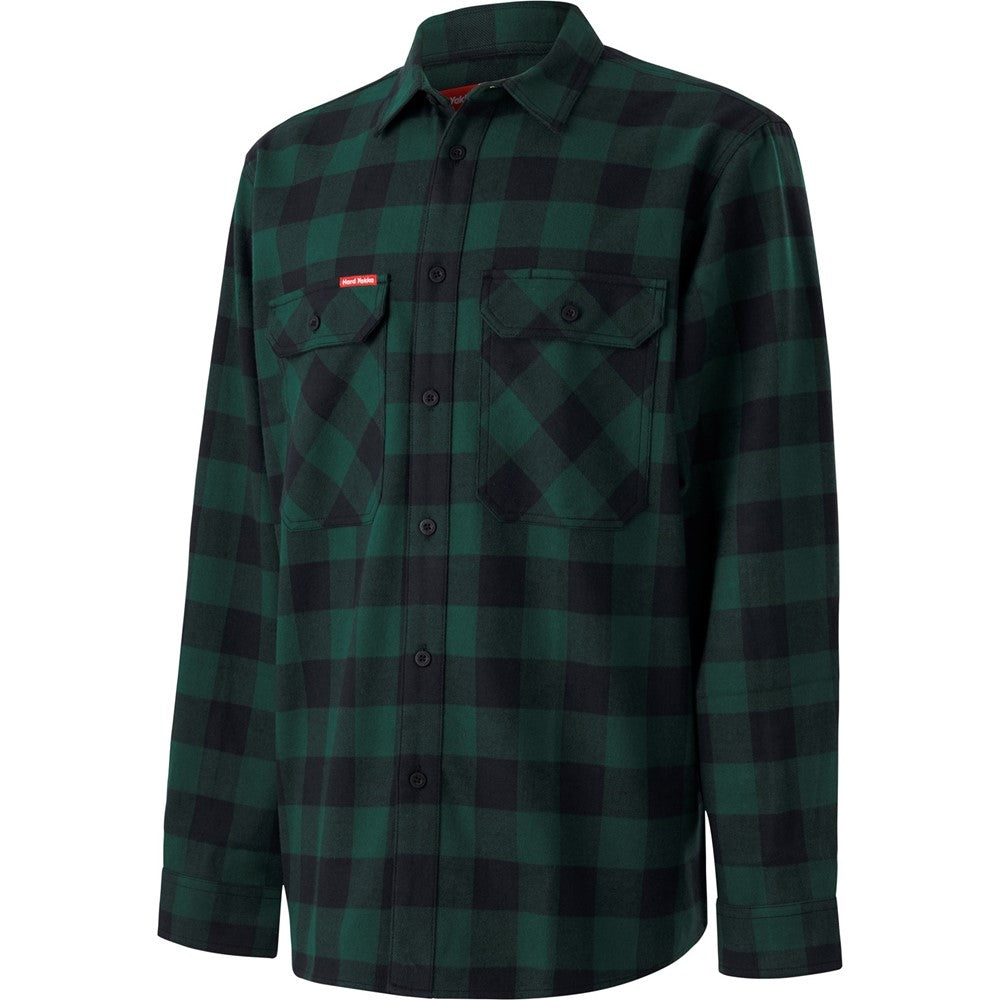 Hard Yakka Long Sleeve Check Flannel Shirt