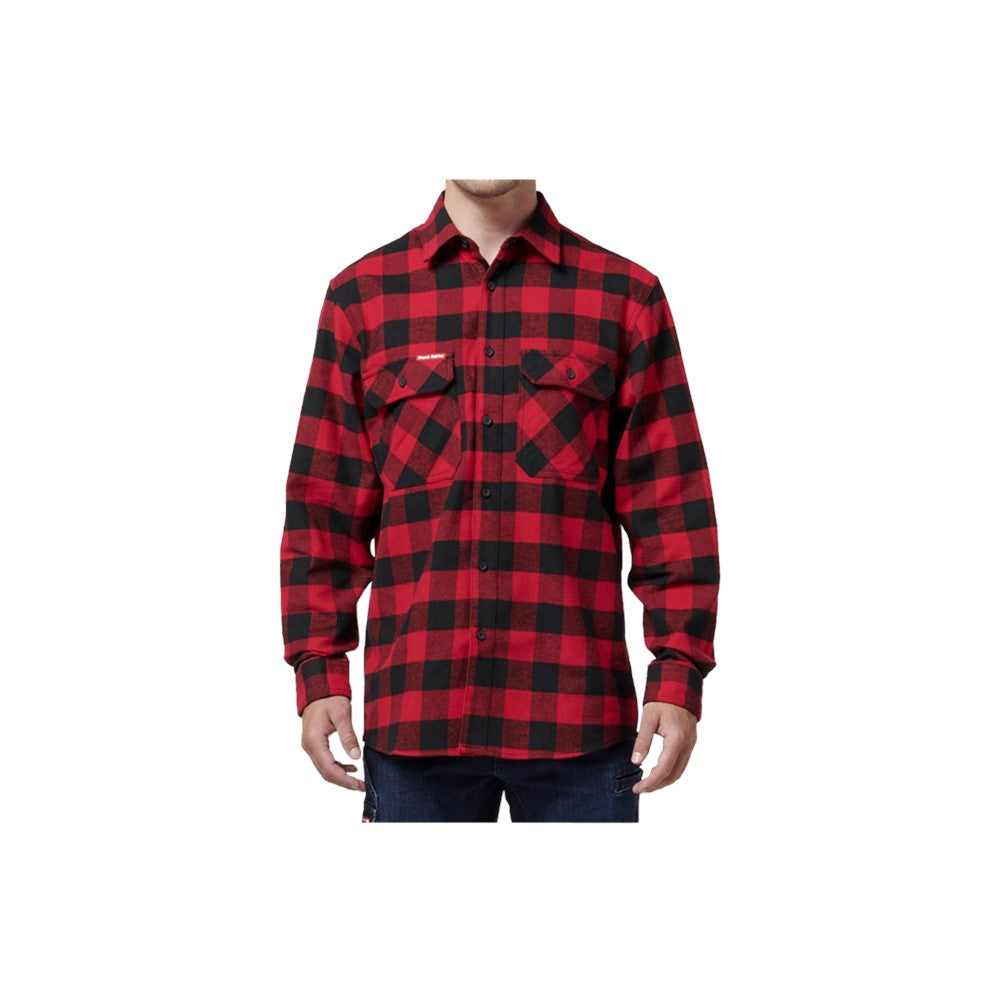 Hard Yakka Long Sleeve Check Flannel Shirt