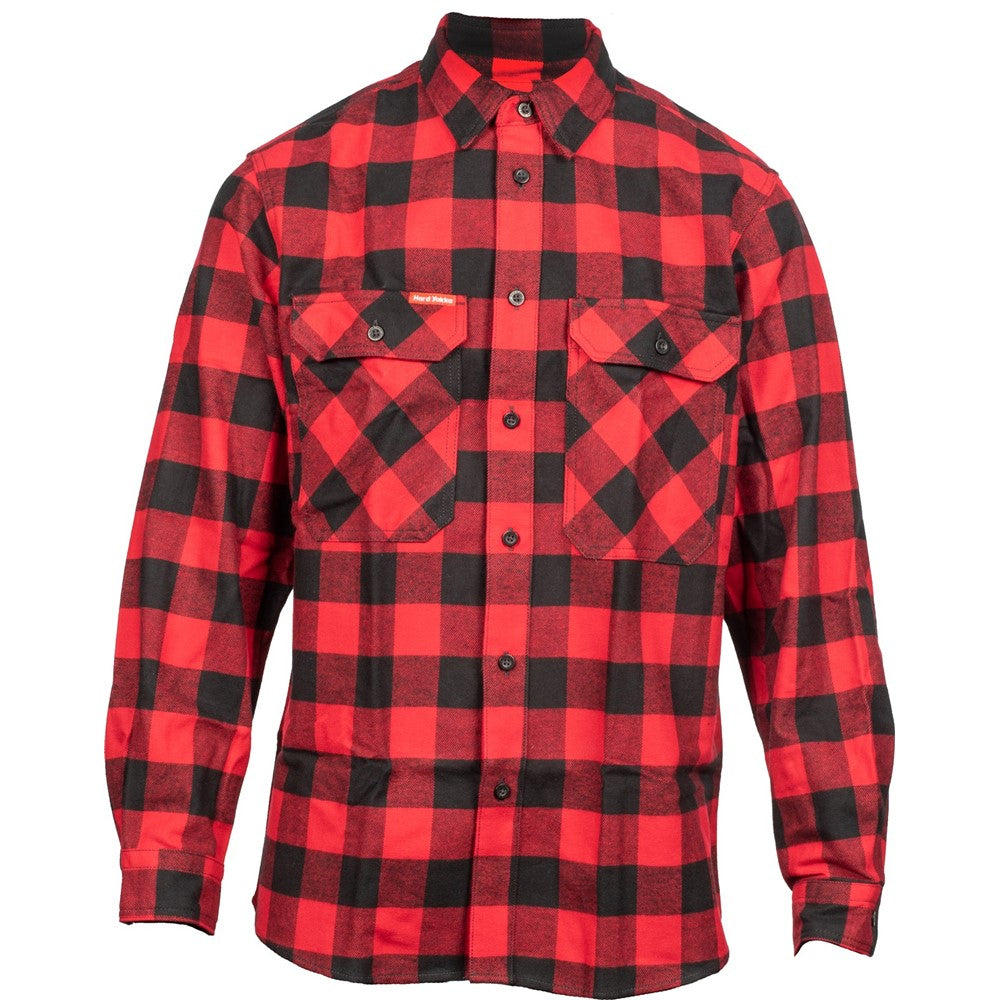 Hard Yakka Long Sleeve Check Flannel Shirt