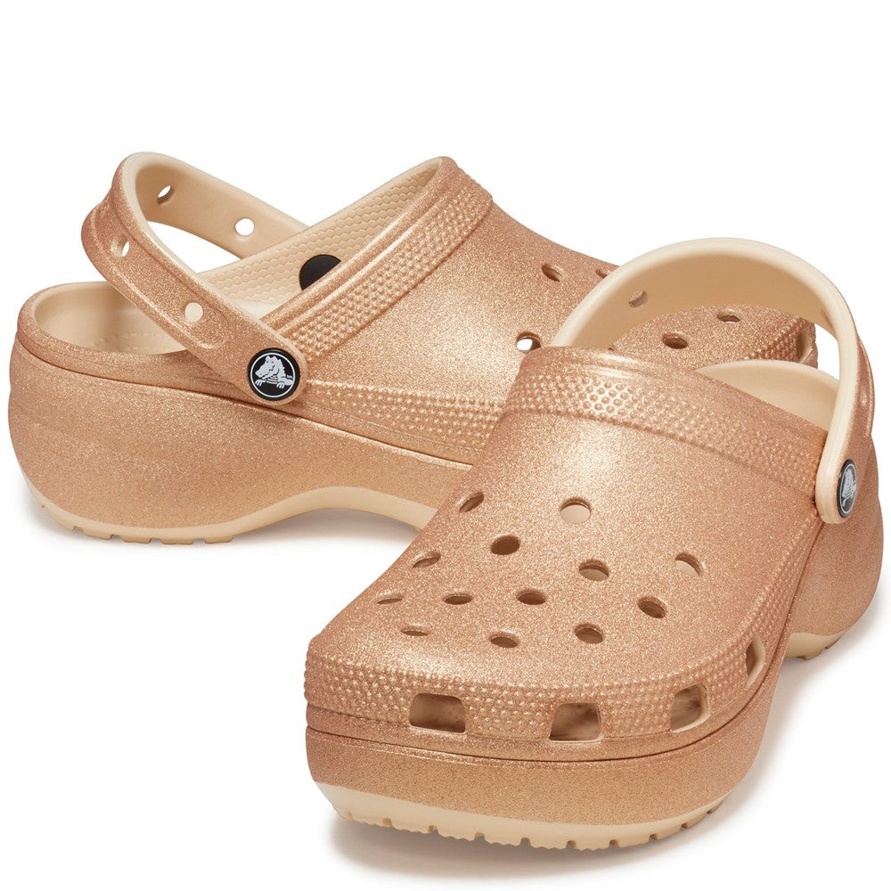 Crocs Classic Platform Glitter Clog