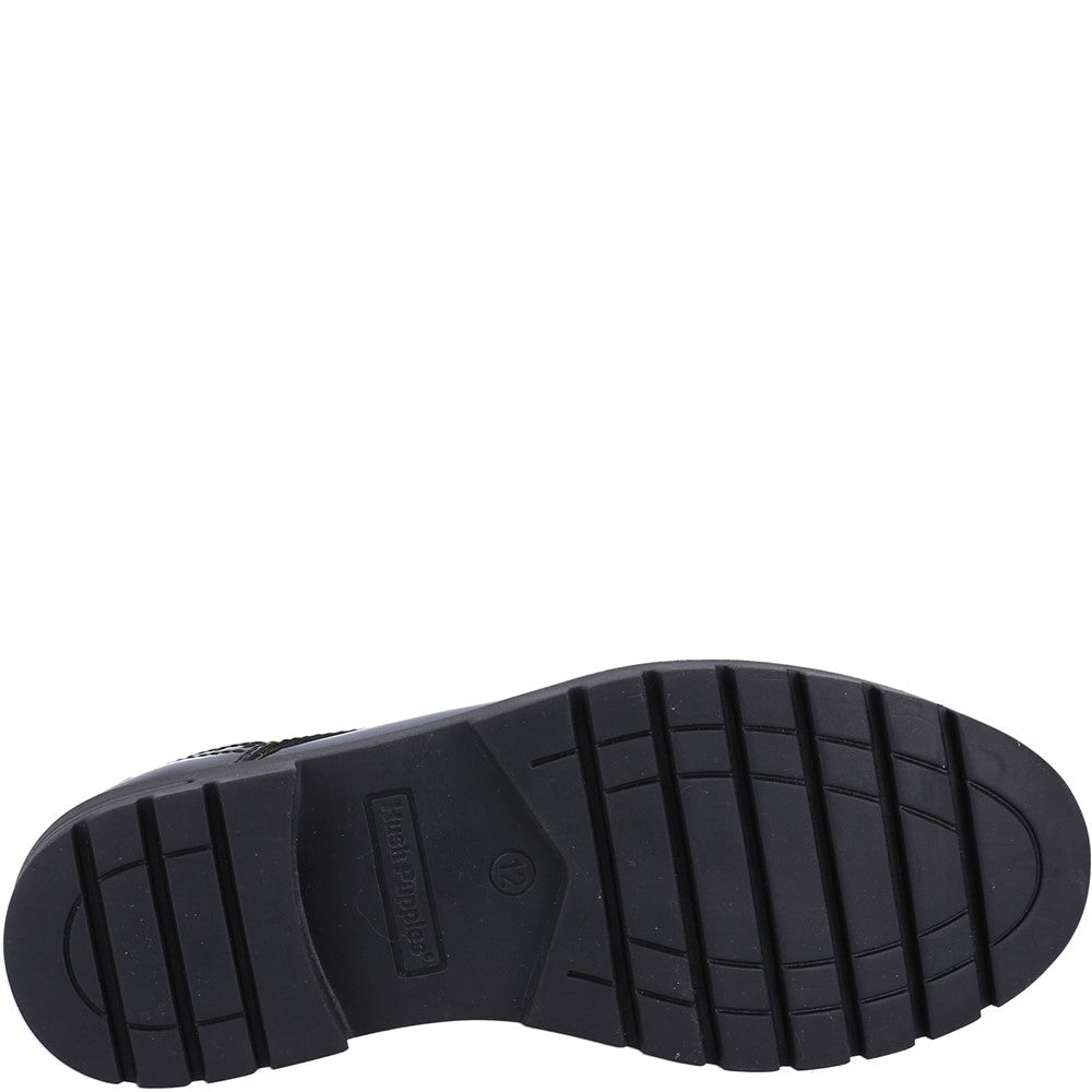 Hush Puppies Jayne Patent Senior School Shoes