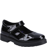 Hush Puppies Sabrina Patent Junior School Shoes