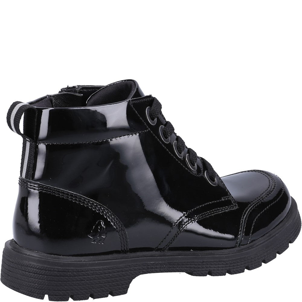 Hush Puppies Jolie Patent Junior School Boots