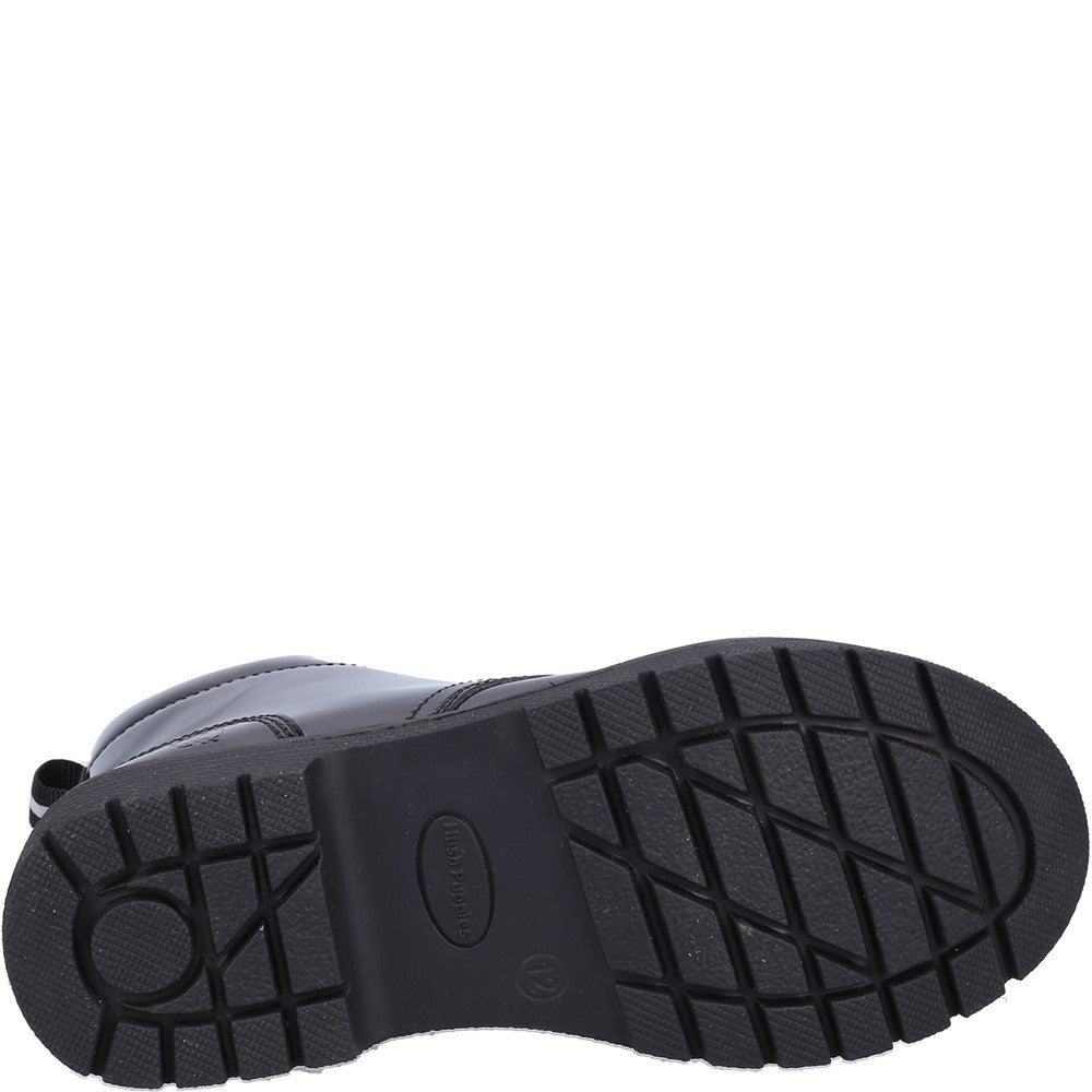 Hush Puppies Jolie Patent Senior School Boots
