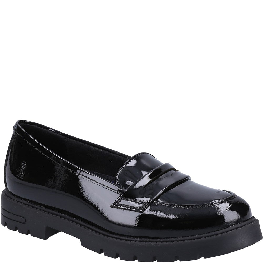 Girls Hush Puppies Hazel Patent SNR Shoe Black – Brantano