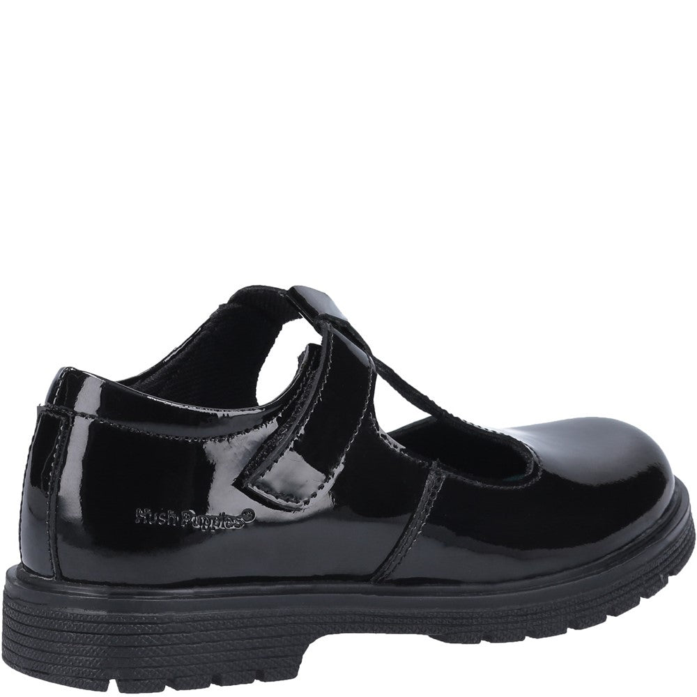 Hush Puppies Gracie Senior Patent School Shoes