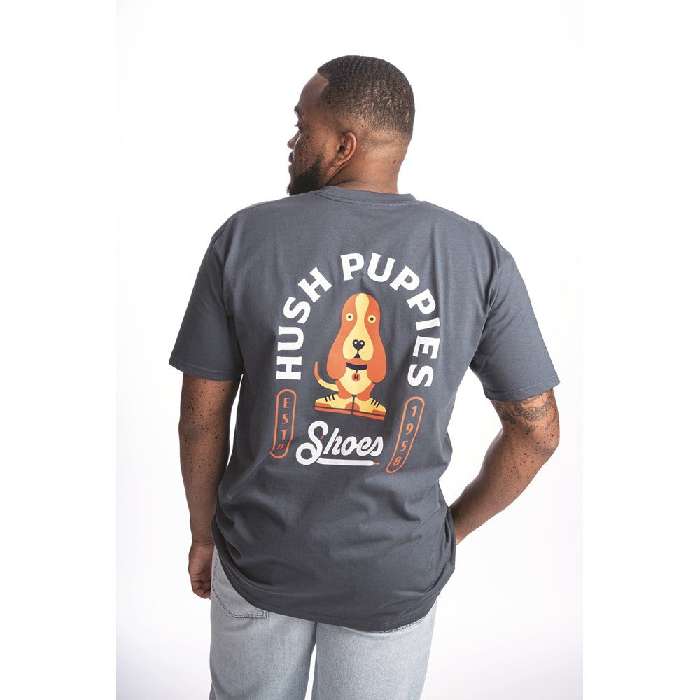 Mens Hush Puppies Mens Modern Basset Tee Navy – Brantano