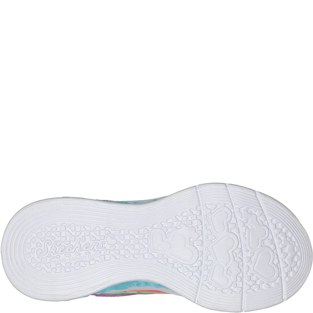 Skechers Flutter Heart Lights - Groovy Swirl Shoe