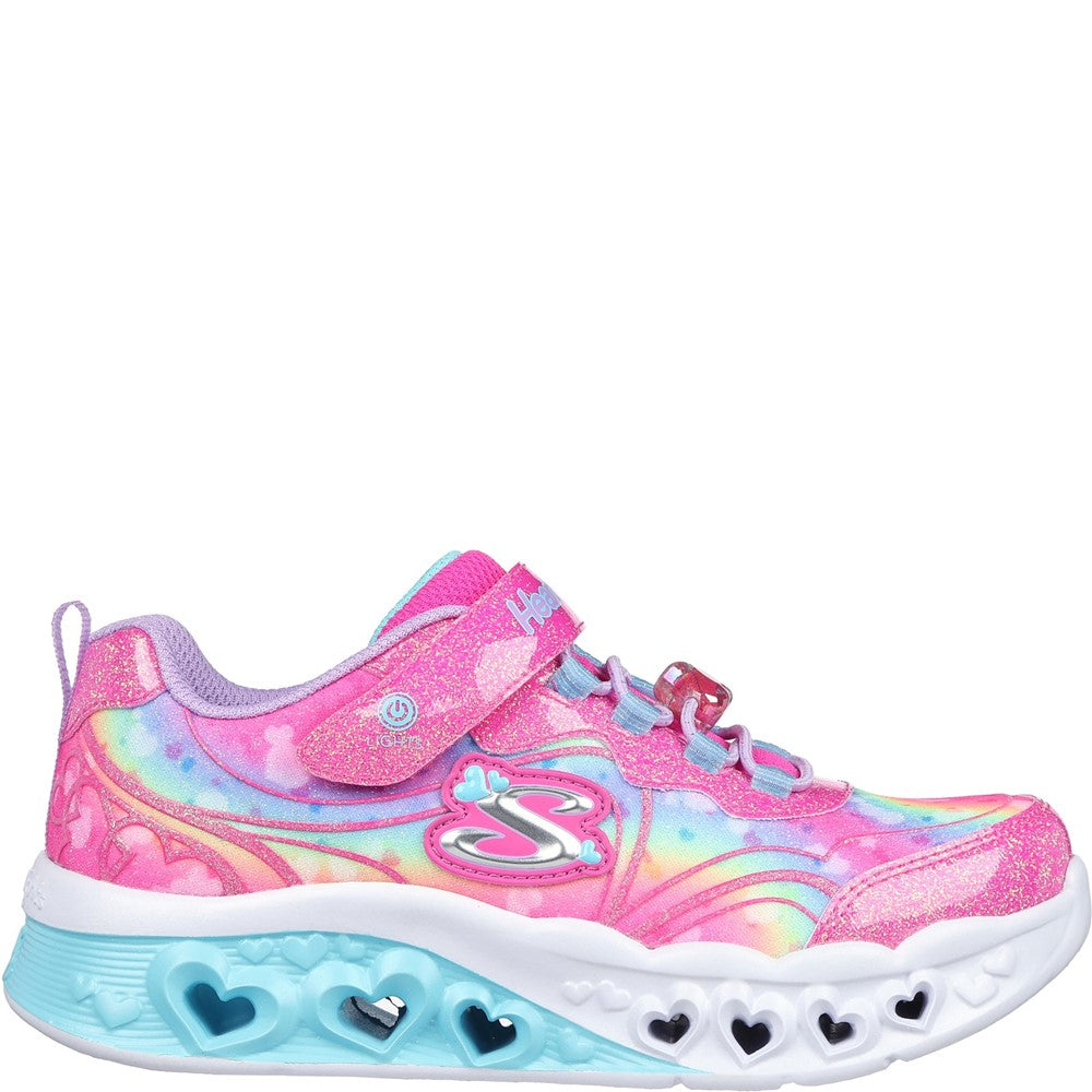 Skechers Flutter Heart Lights - Groovy Swirl Shoe