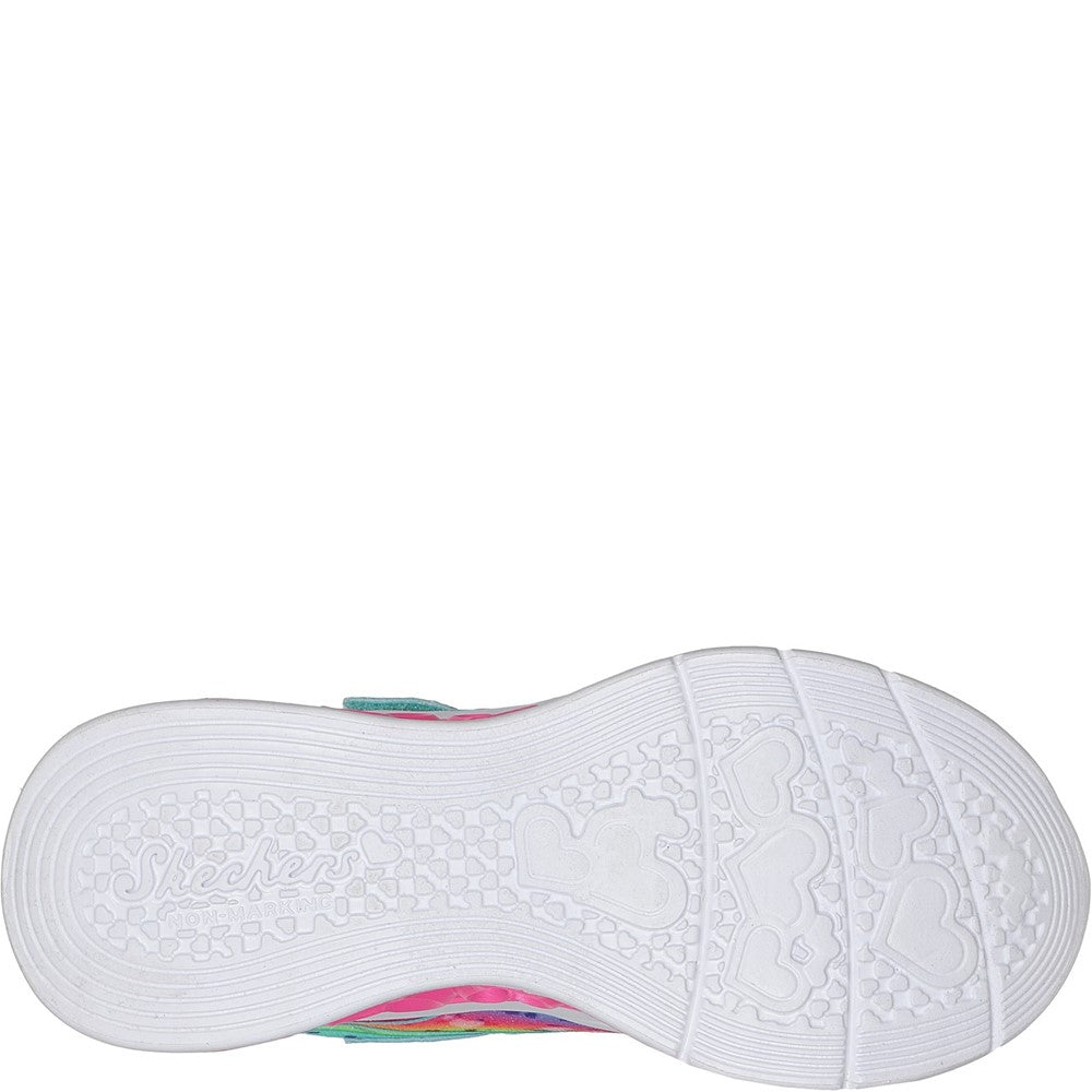 Skechers Flutter Heart Lights - Groovy Swirl Shoe