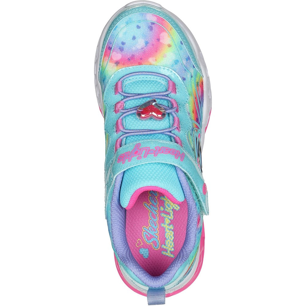 Skechers Flutter Heart Lights - Groovy Swirl Shoe