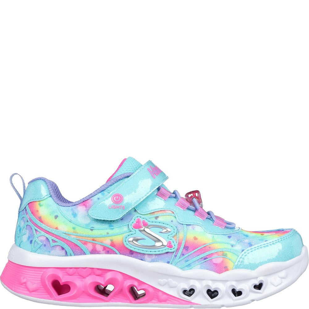 Skechers Flutter Heart Lights - Groovy Swirl Shoe