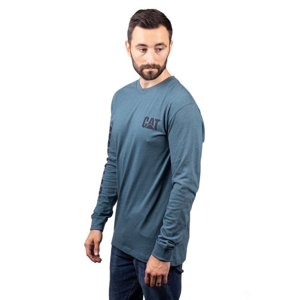 Caterpillar Trademark Banner Long Sleeve T-Shirt