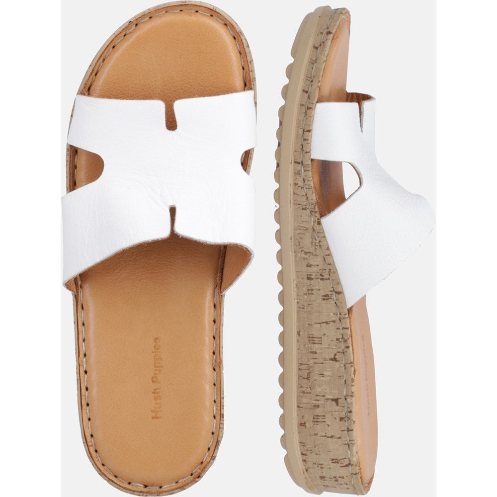 Womens Hush Puppies Eloise Mule Sandal White