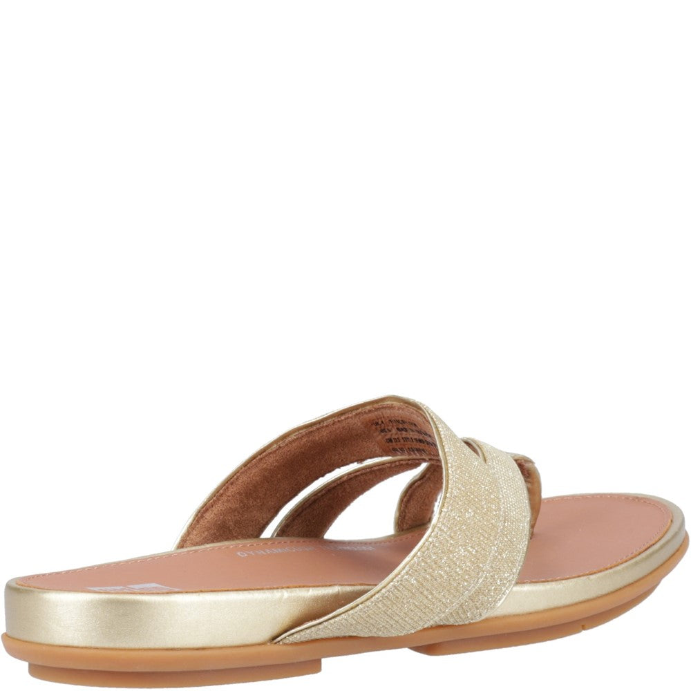 Fitflop Gracie Shimmerlux Strappy Toe Post Sandals