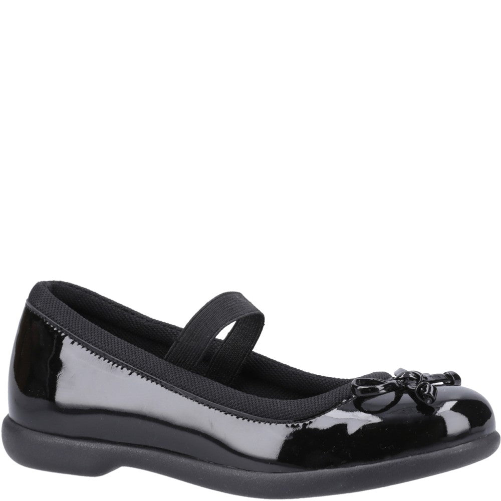 Hush Puppies Betty Patent Junior School Shoes