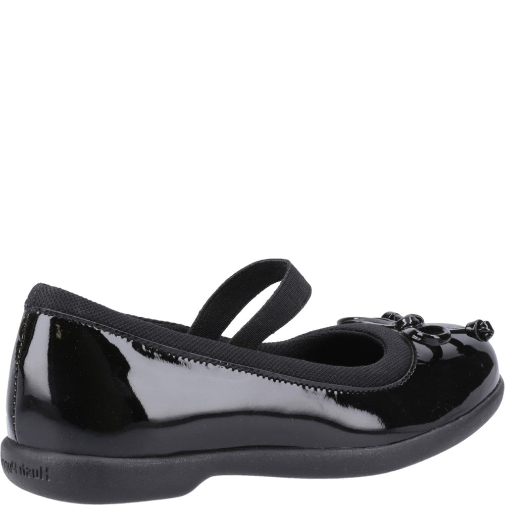 Hush Puppies Betty Patent Junior School Shoes