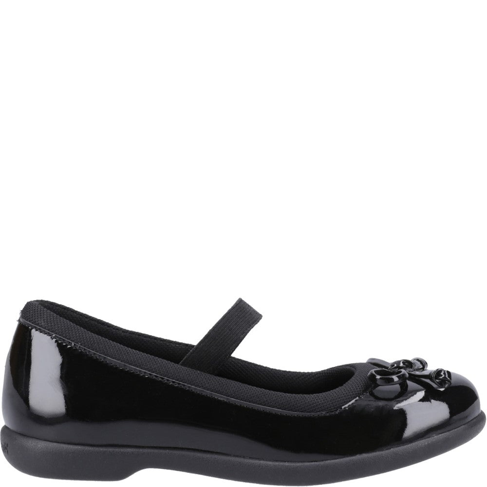 Hush Puppies Betty Patent Junior School Shoes