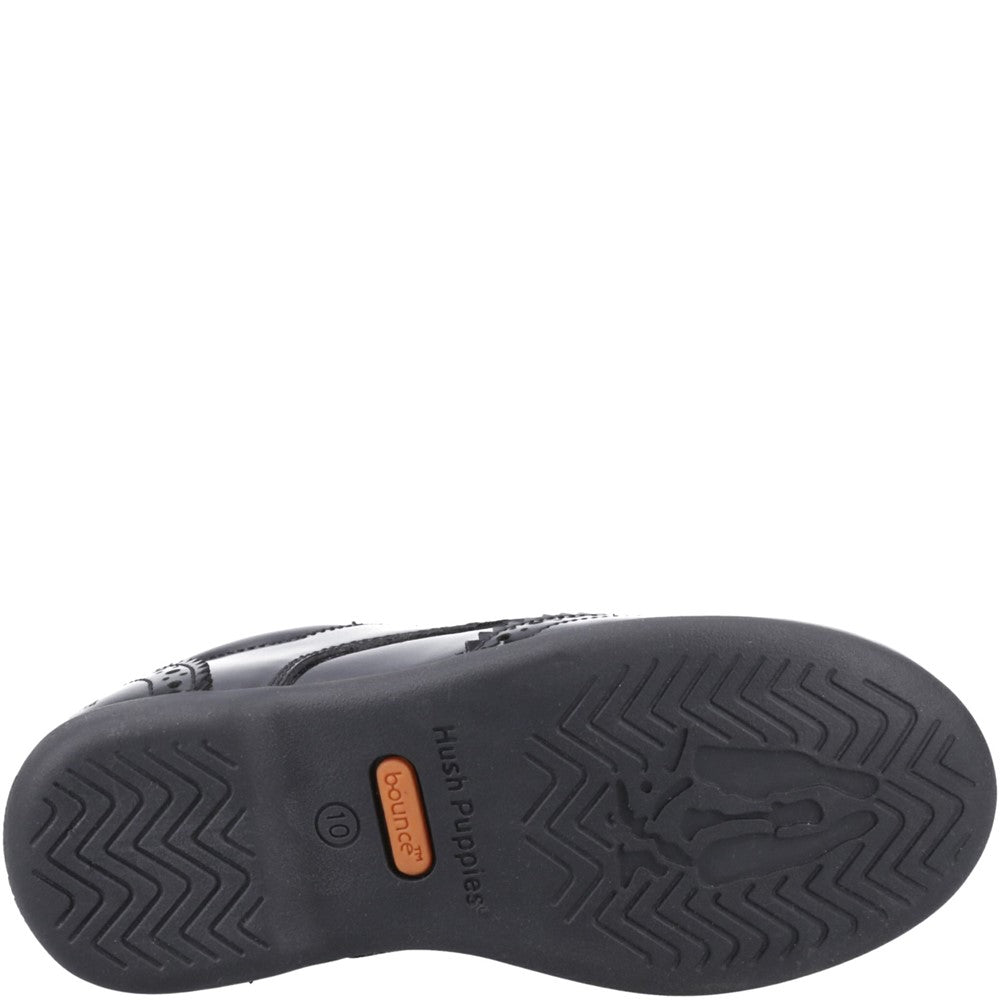 Hush Puppies Bridget Patent Junior School Shoes