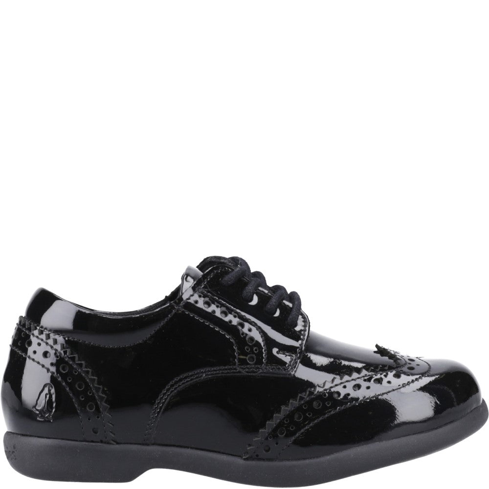 Hush Puppies Bridget Patent Junior School Shoes