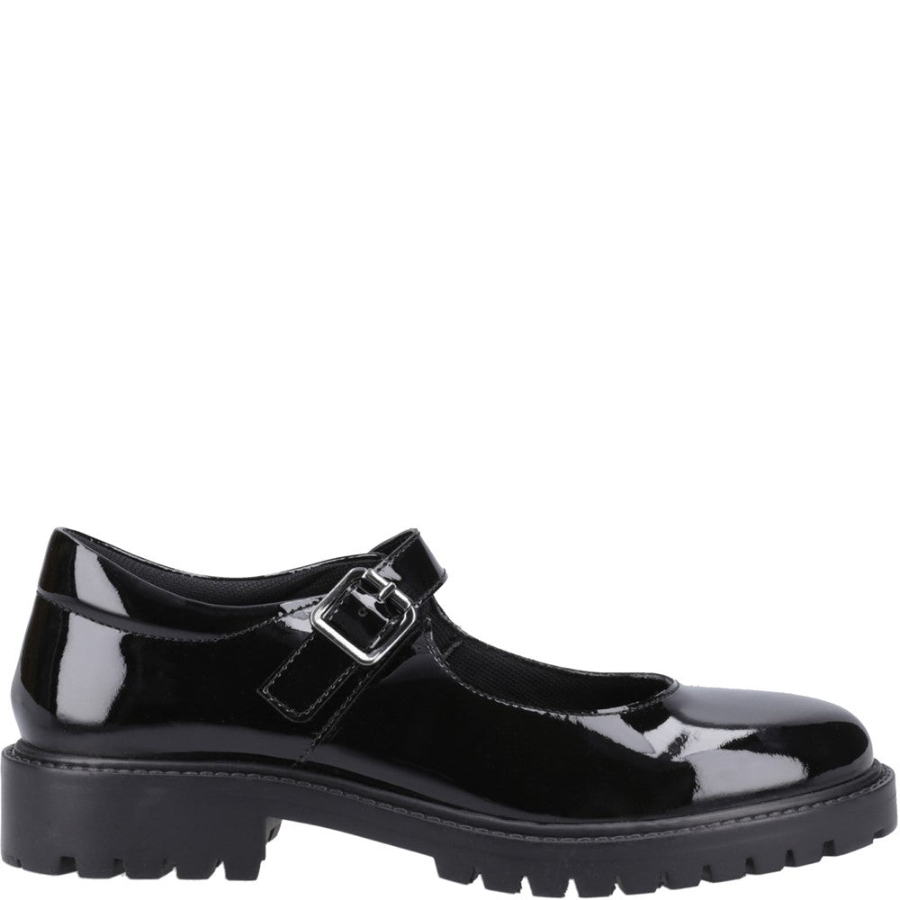 Hush Puppies Aurora Patent Junior School Shoes